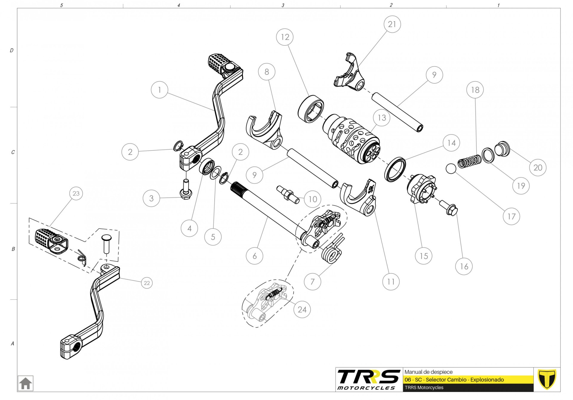 06MT - GEAR SELECTOR GROUP