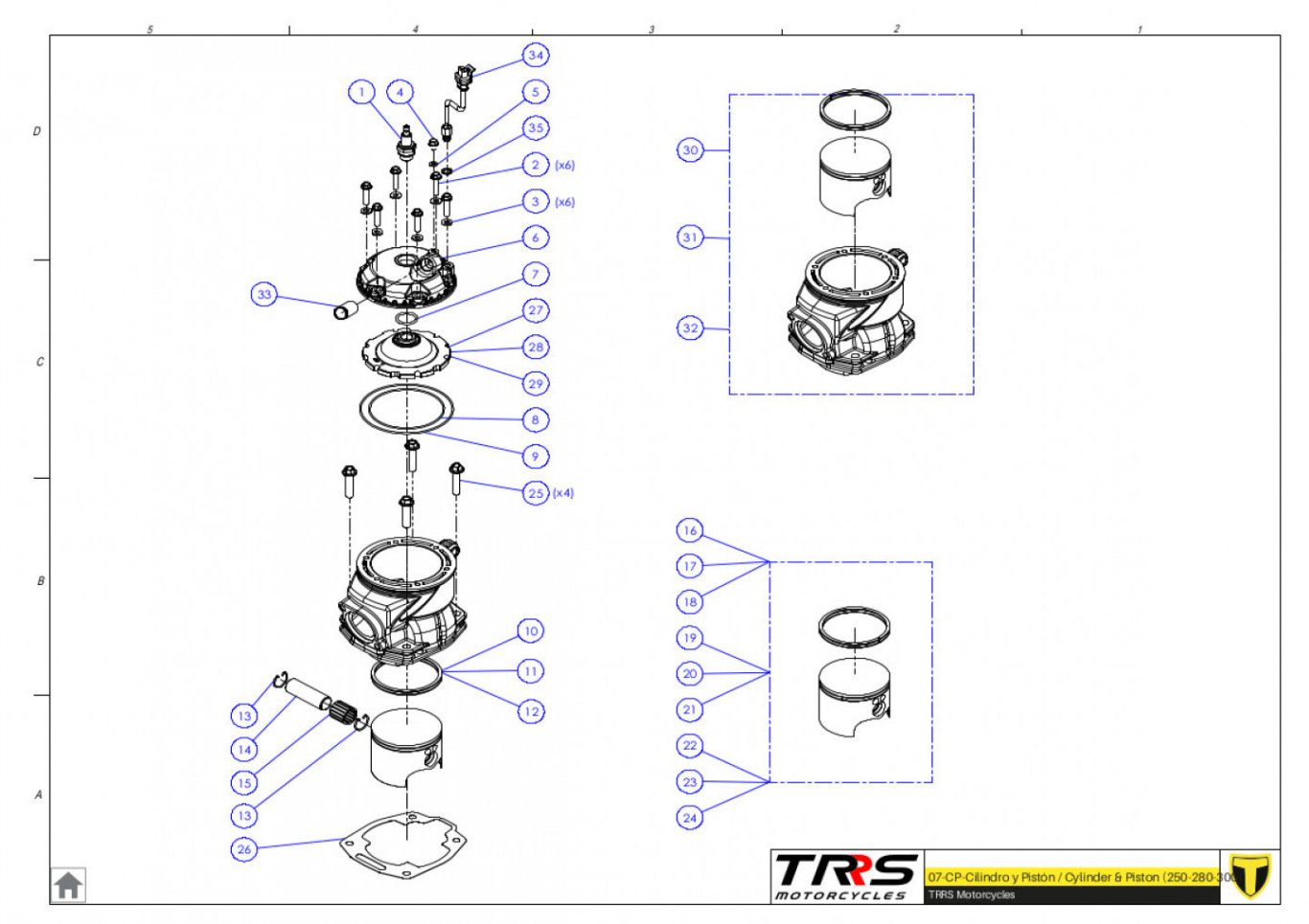 07MT - CYLINDER AND PISTON