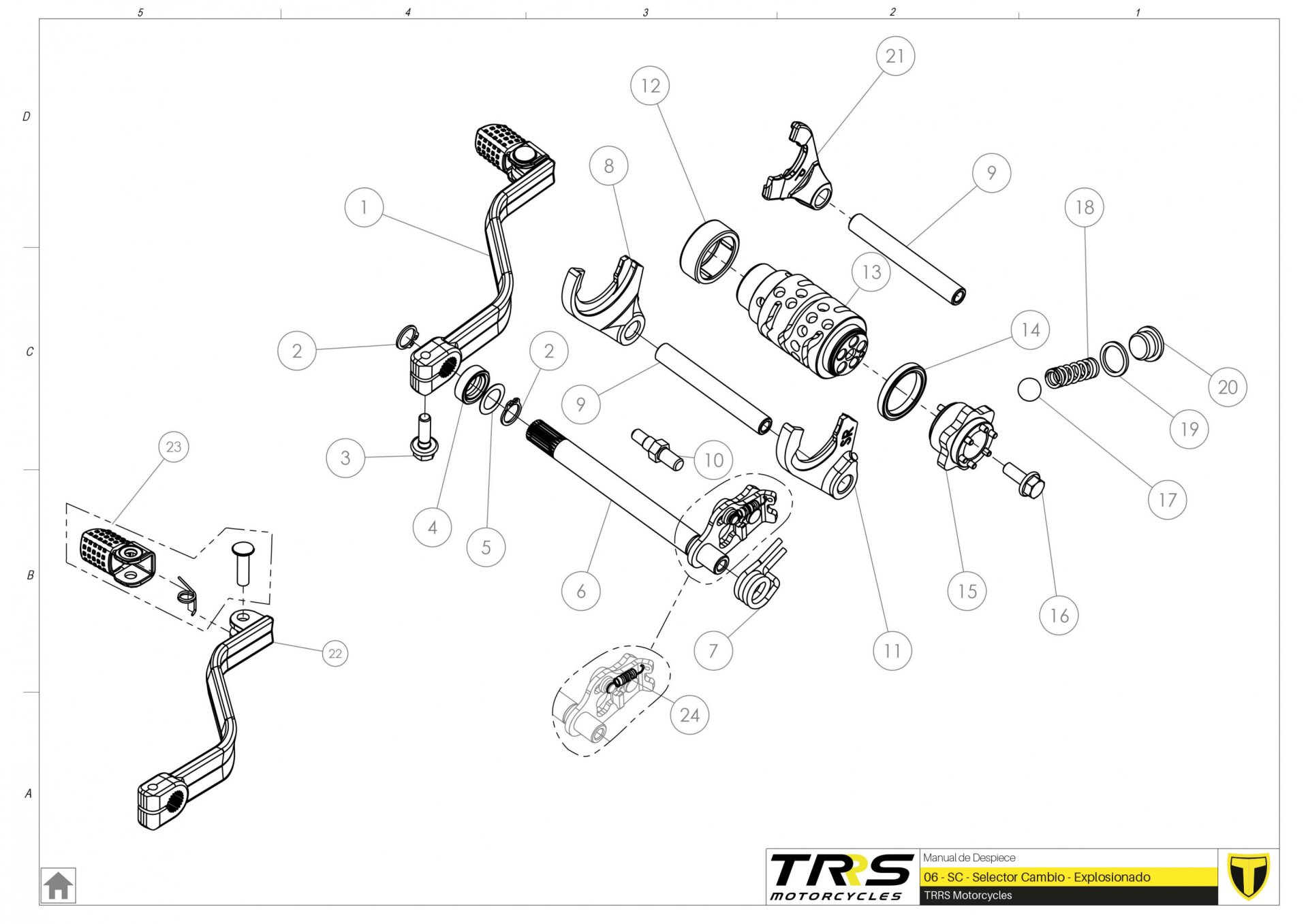 06MT - GEAR SELECTOR GROUP