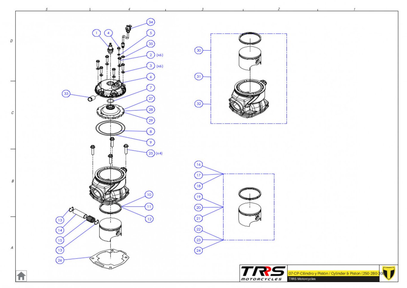 07MT - CYLINDER AND PISTON