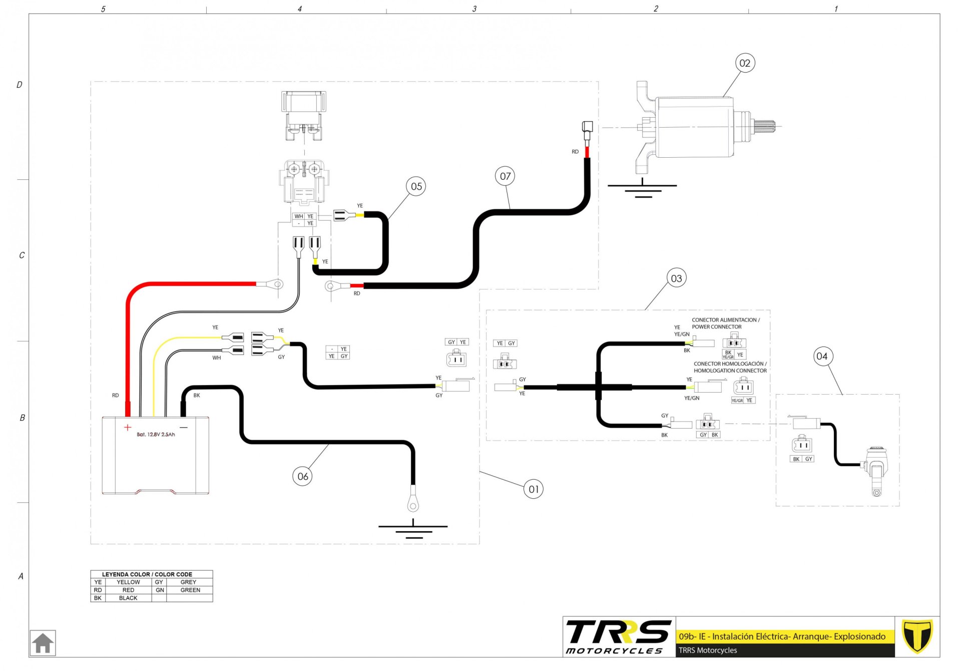 09BTR - INSTALLATION ELECTRIC ELECTRIC START