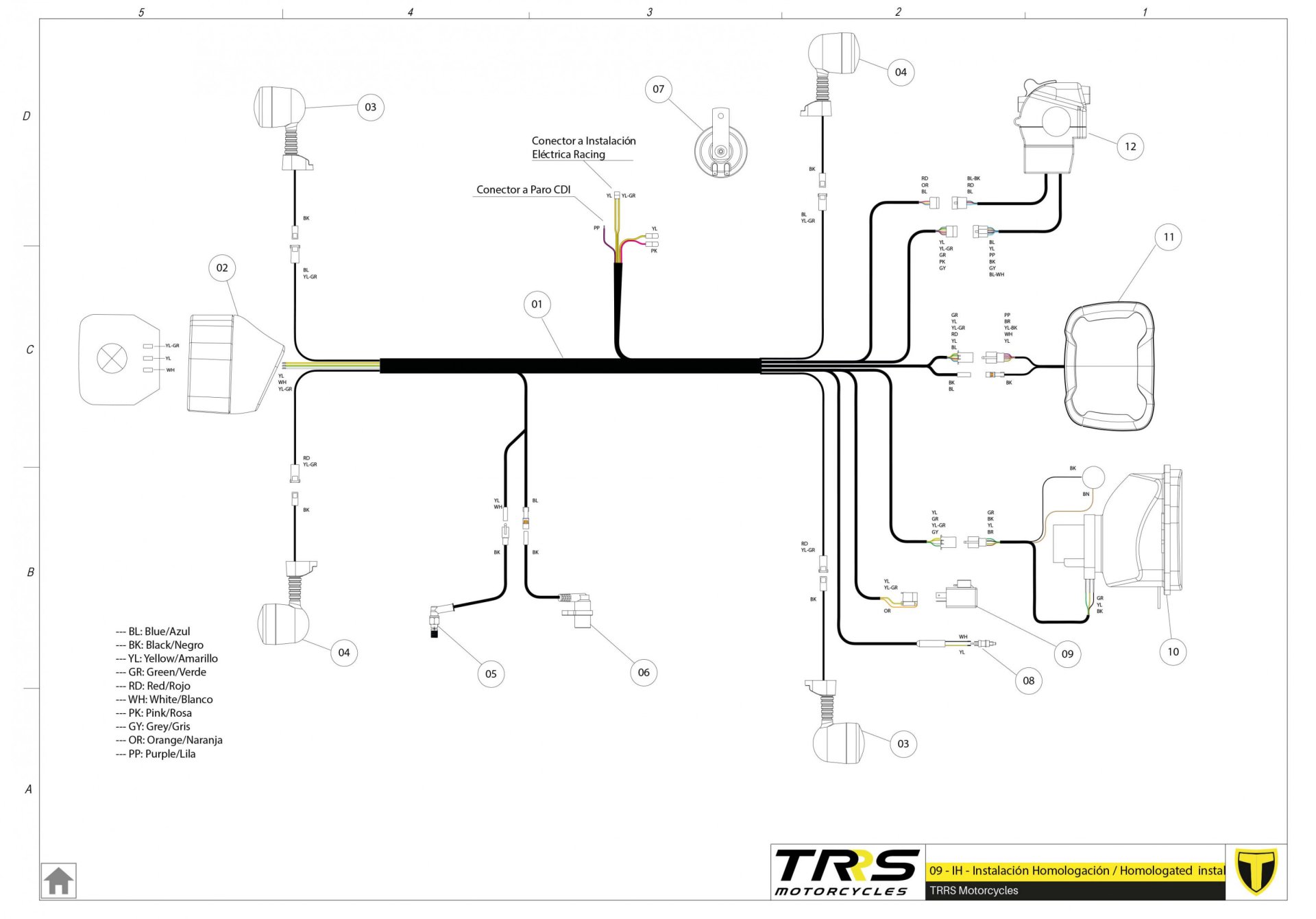 09BTR - ELECTRICAL SYSTEM HOMOLOGATED