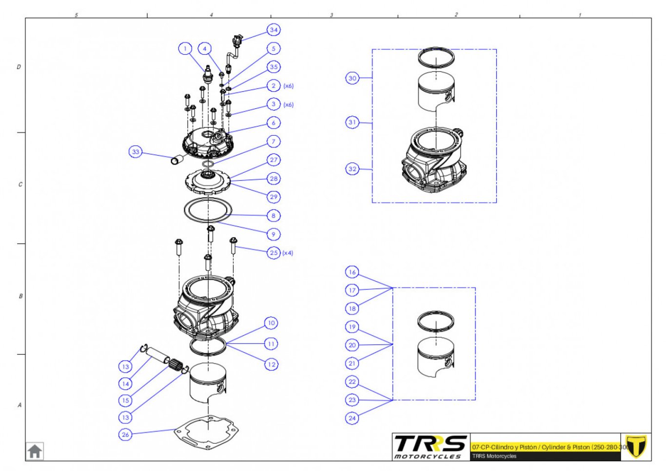 07MT - CYLINDER AND PISTON
