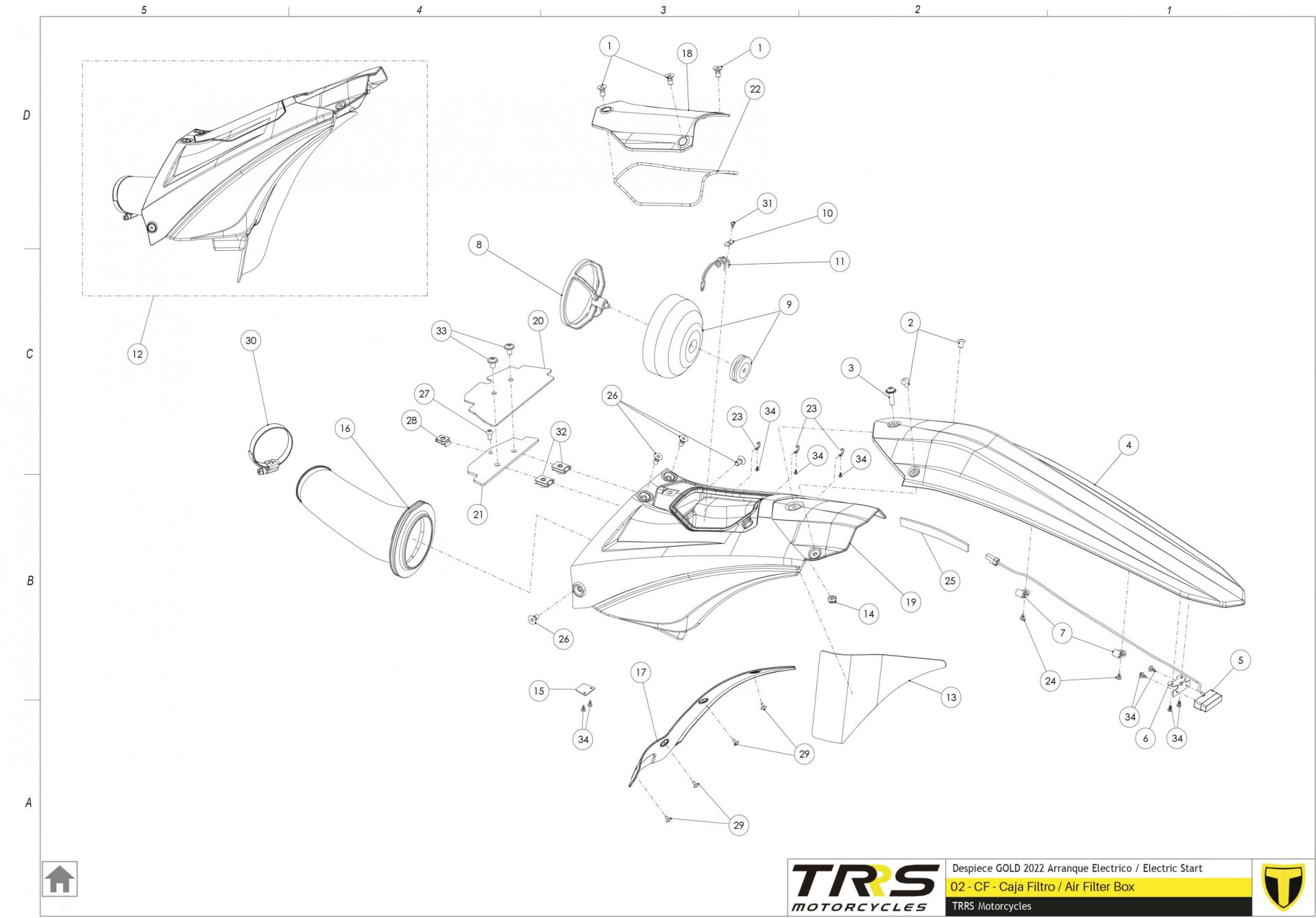 02TR - AIR FILTER BOX
