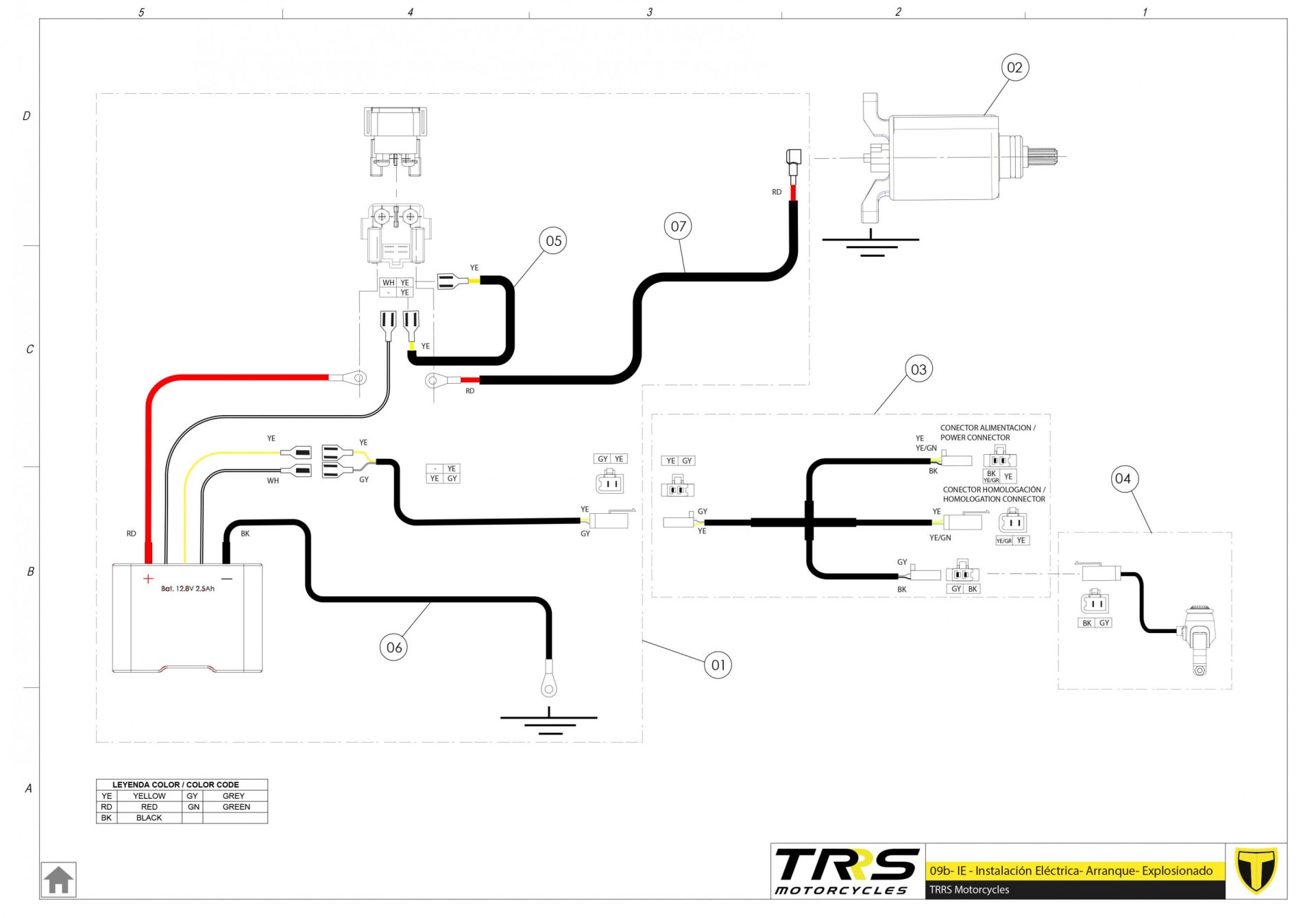09BTR - INSTALLATION ELECTRIC START