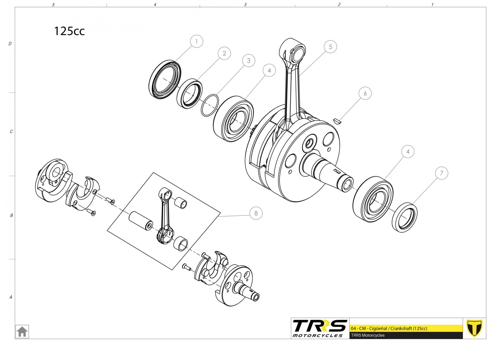 04MT-125 - CRANKSHAFT 125