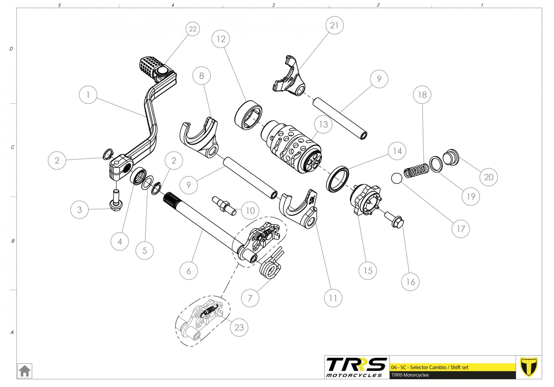06MT - GEAR SELECTOR GROUP
