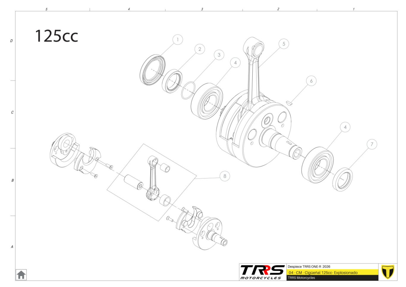 04MT-125 - CRANKSHAFT 125CC