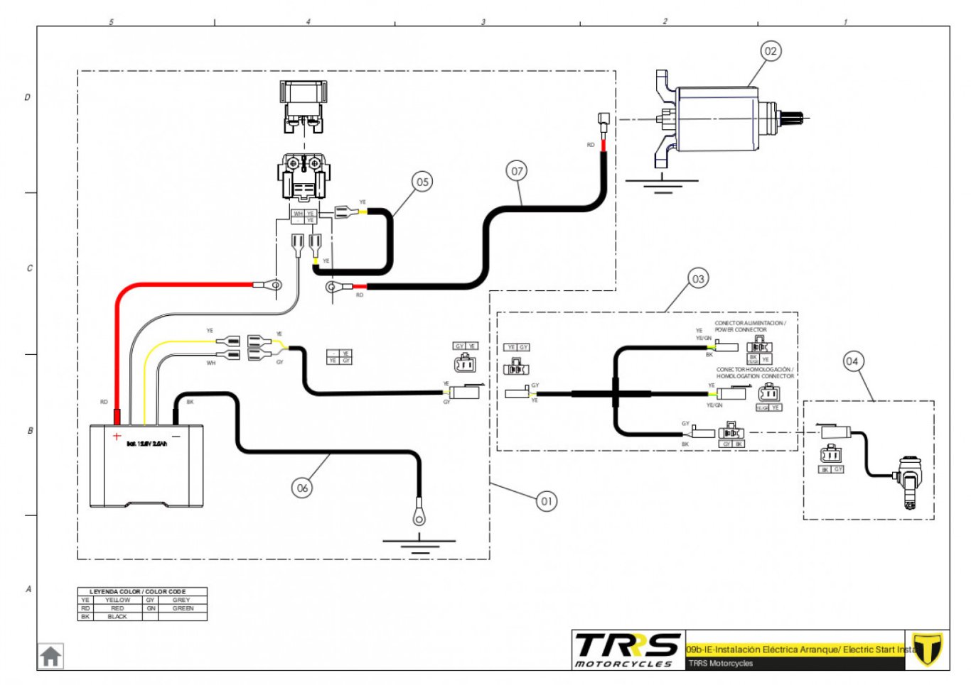 09BTR - HOMOLOGATED ELECTRIC START