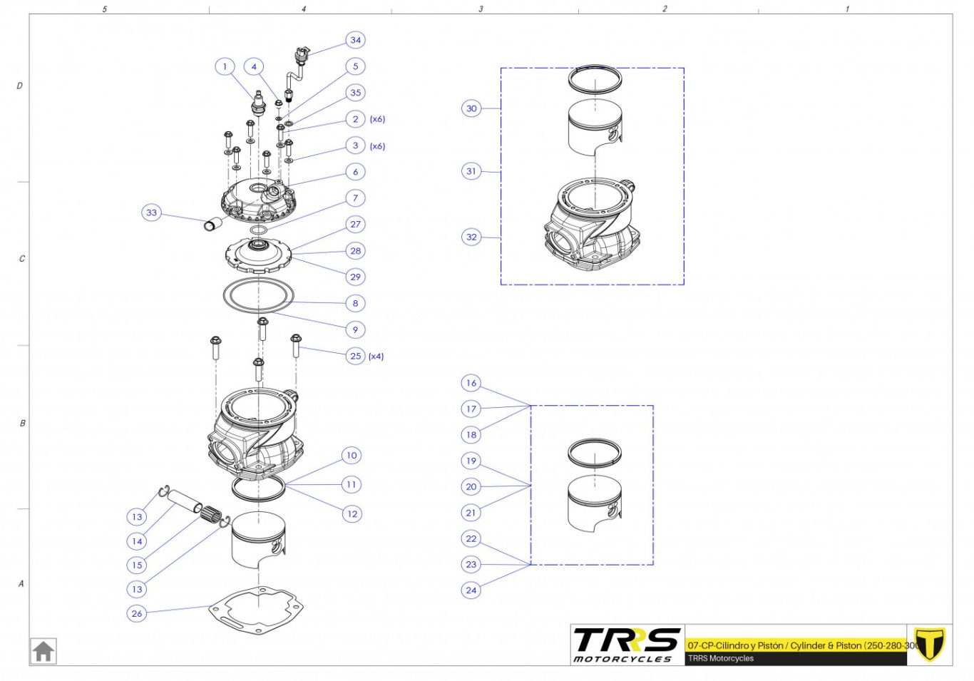 07MT - CYLINDER AND PISTON