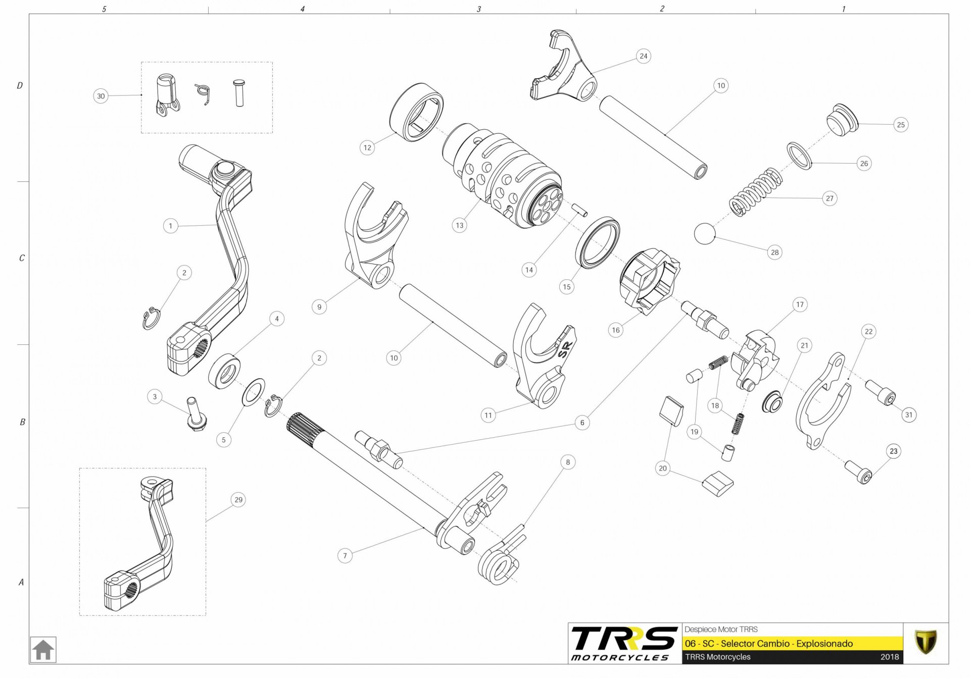 06MT - GEAR SELECTOR GROUP