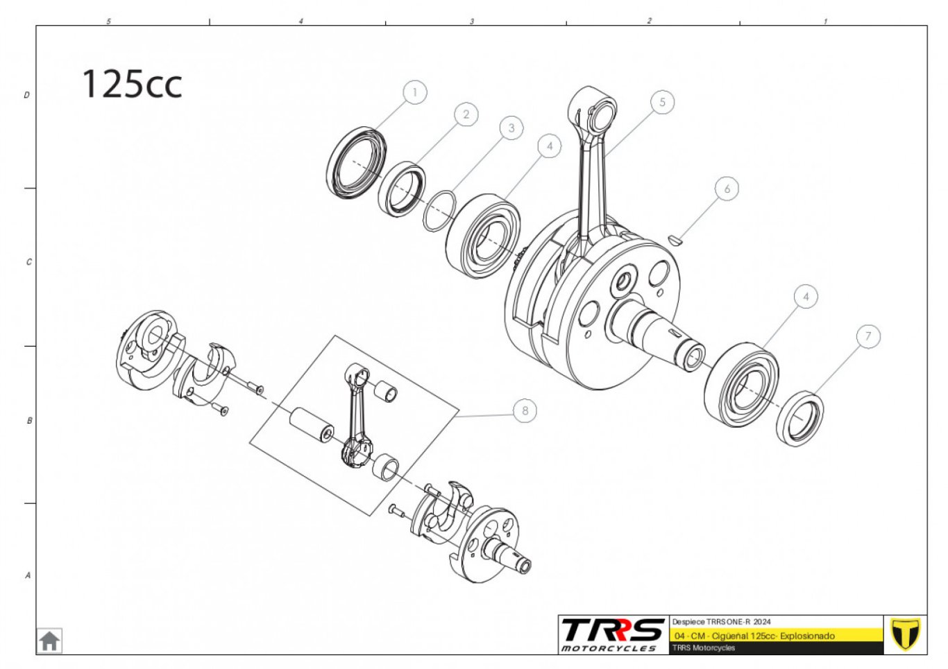 04MT-125 - CRANKSHAFT 125CC