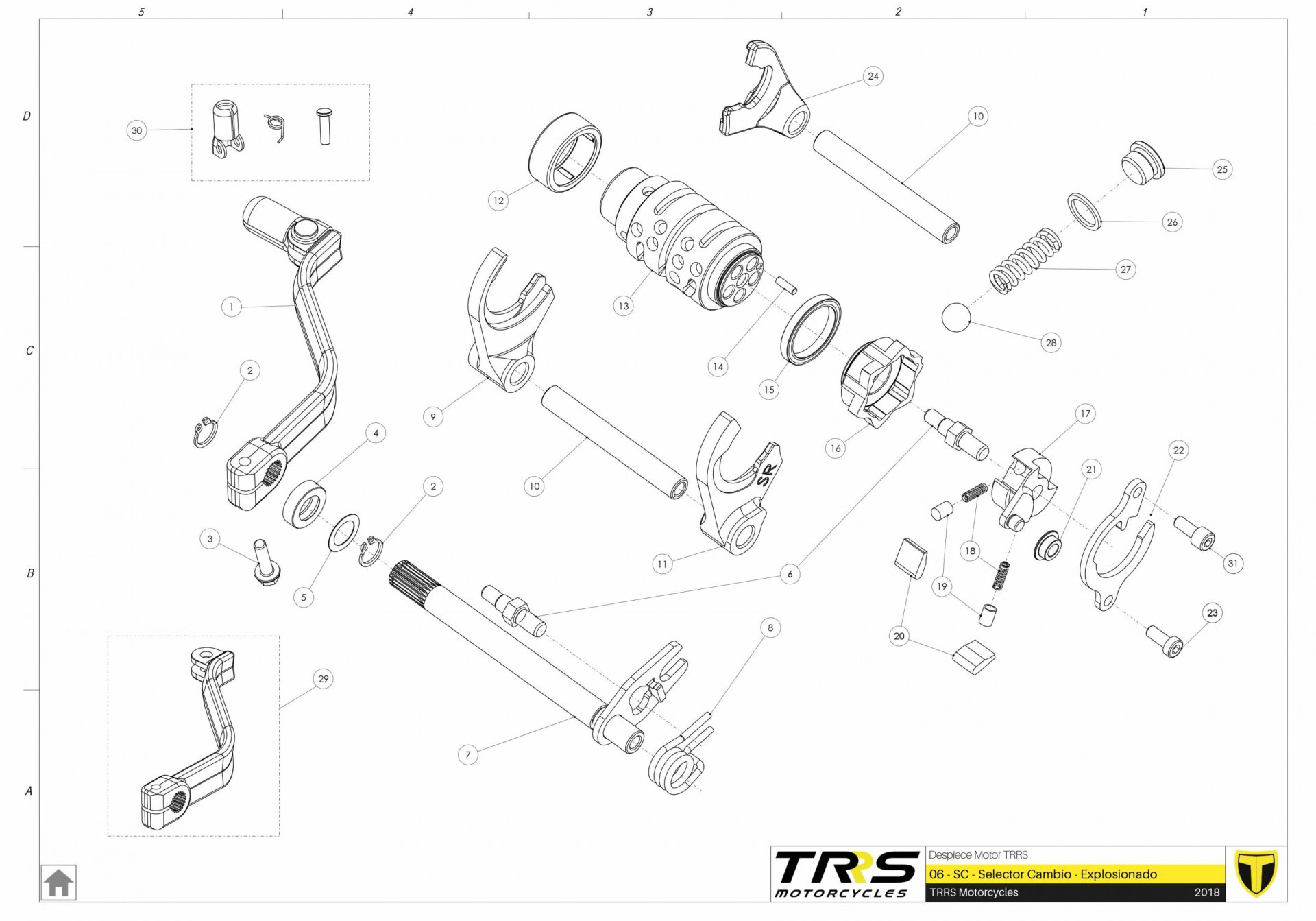06MT - GEAR SELECTOR GROUP