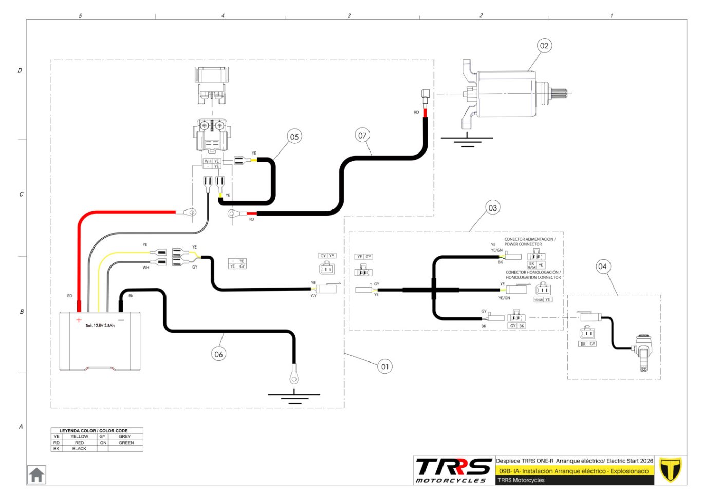 09BTR - INSTALLATION ELECTRIC START