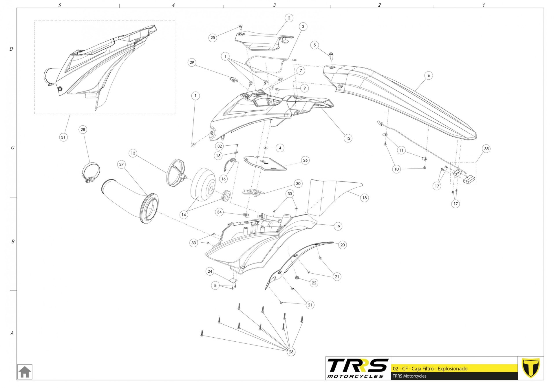02TR - AIR FILTER BOX