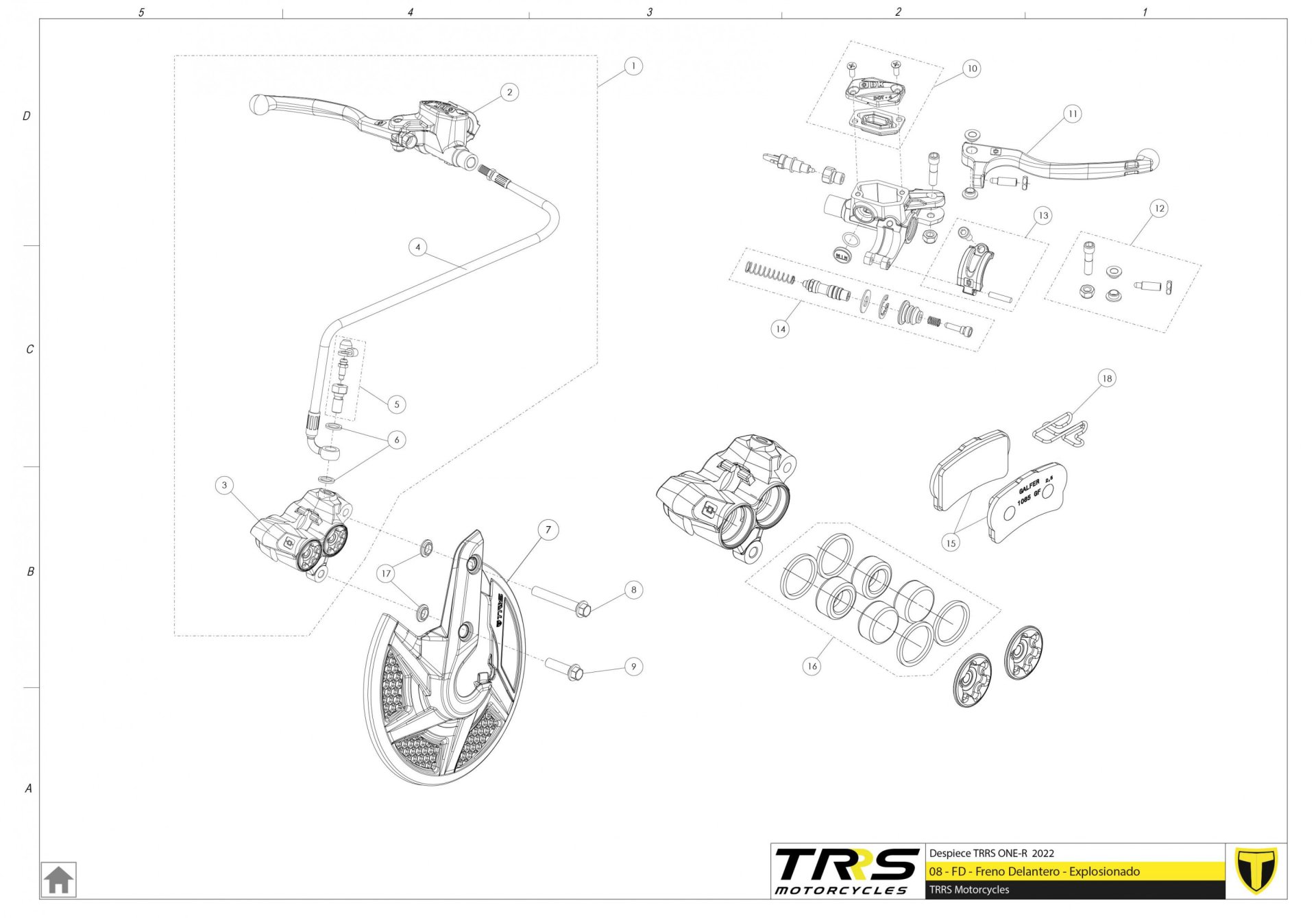 08TR - FRONT BRAKE