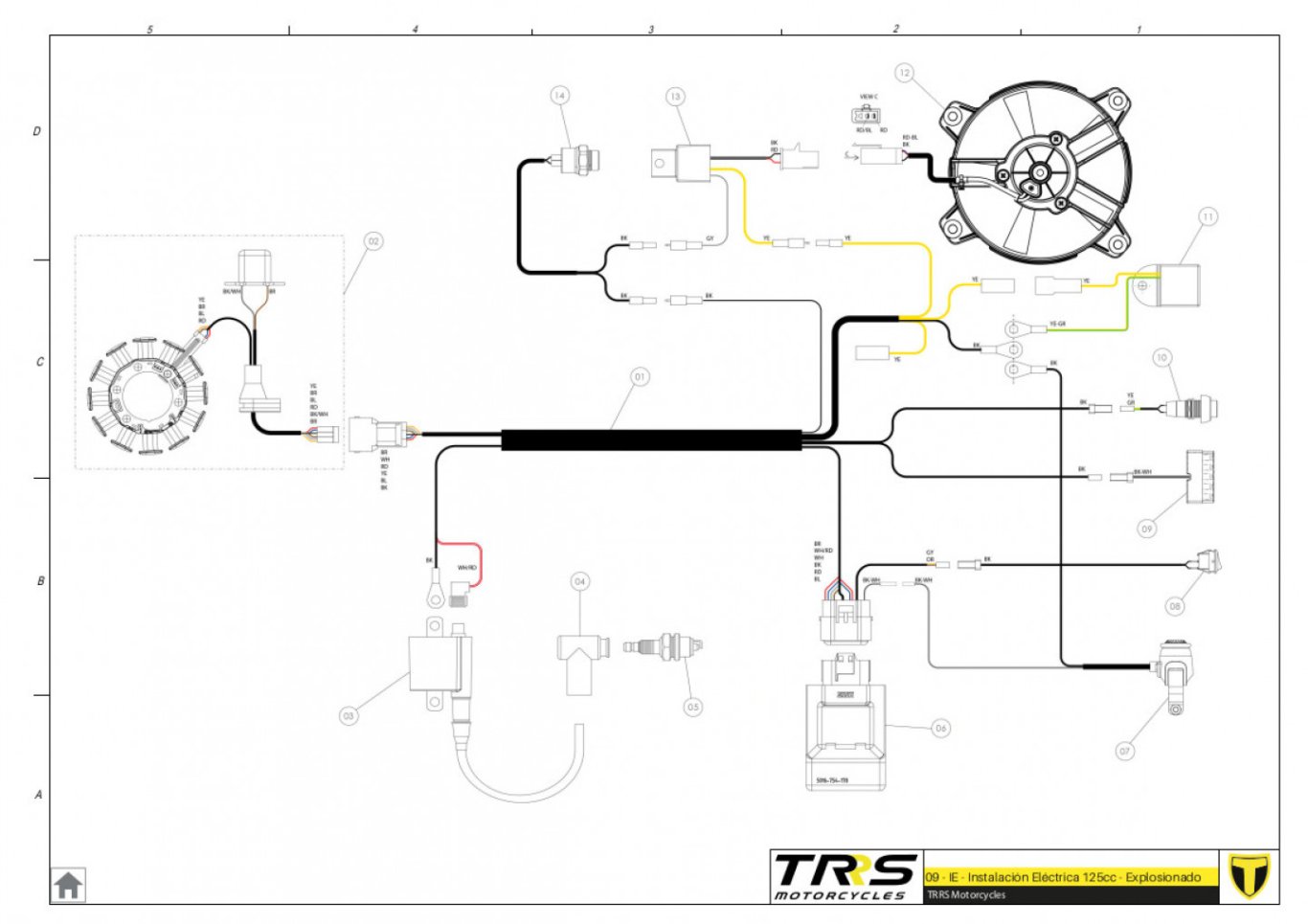 09TR-125 - INSTALATION ELECTRIC 125CC