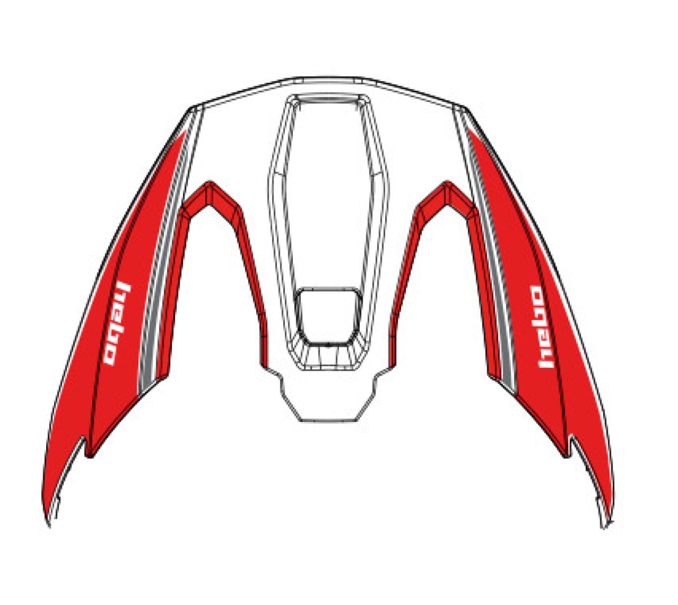 VISORHELFIB024 - HELMET VISOR FIBER