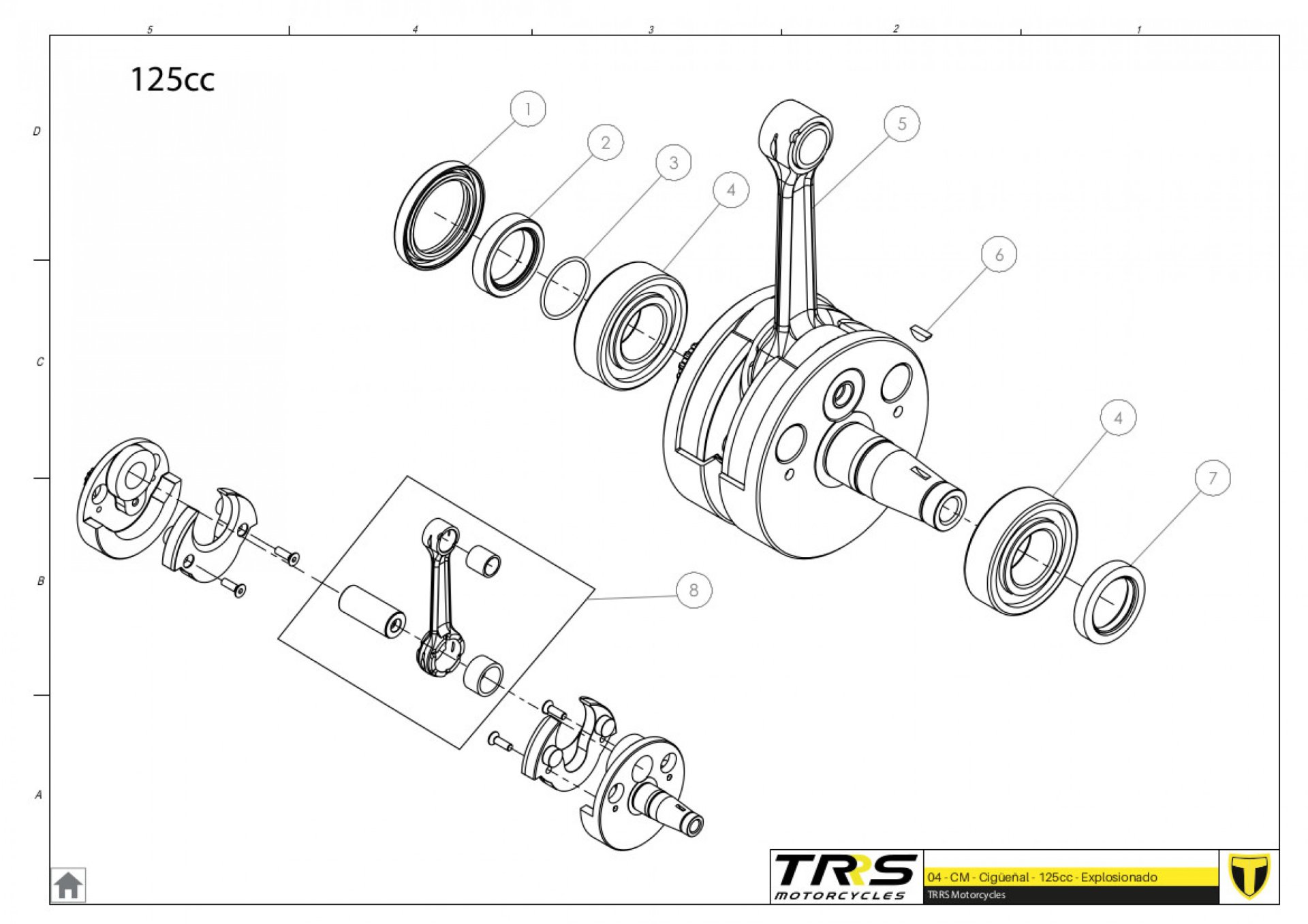 04MT-125 - CRANKSHAFT 125