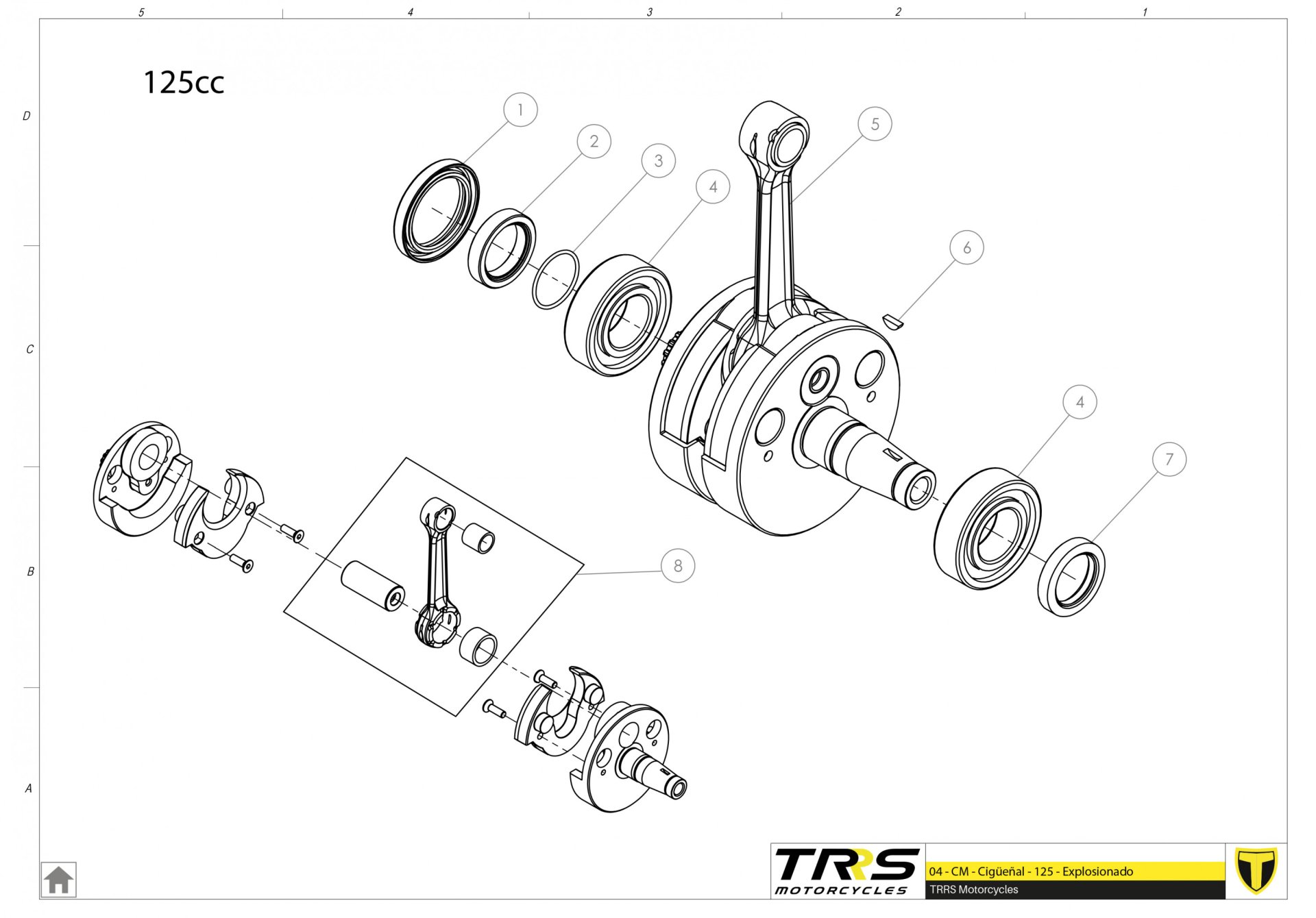 04MT-125 - CRANKSHAFT 125