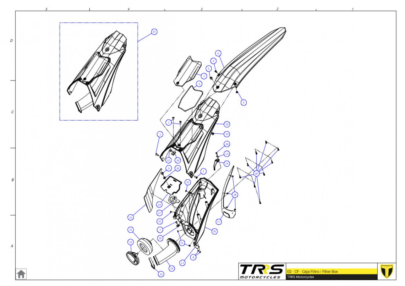 02TR - AIR FILTER BOX