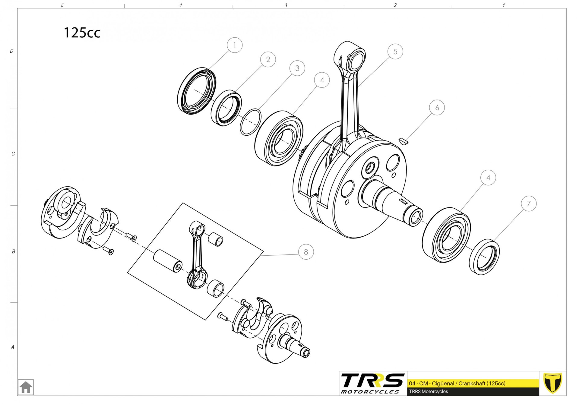 04MT-125 - CRANKSHAFT 125