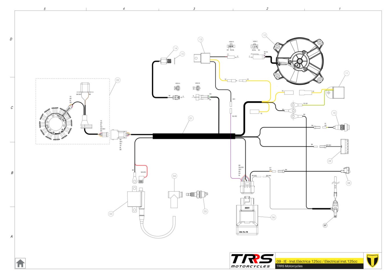 09BTR - INSTALLATION ELECTRIC 125CC