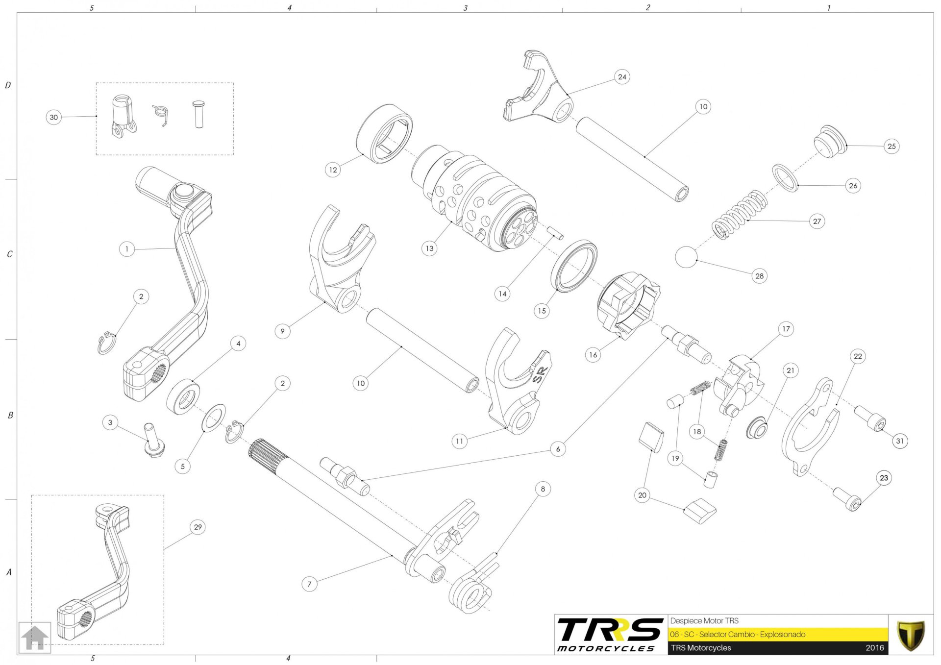 06MT - GEAR SELECTOR GROUP