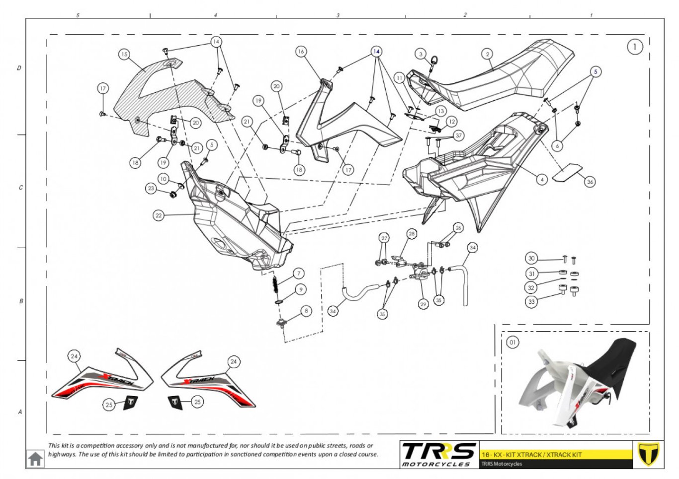 16TR - XTRACK SET