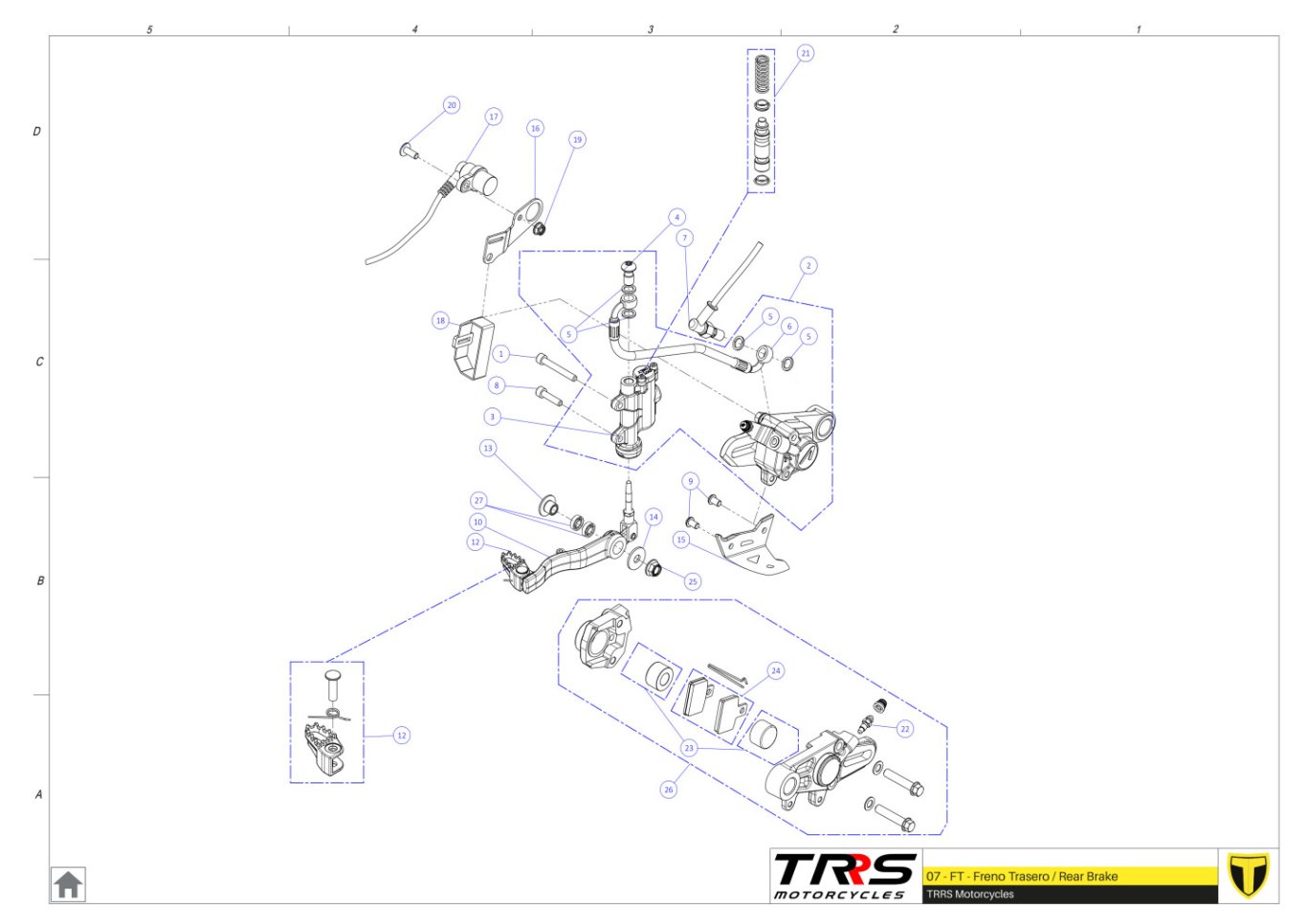 07TR - REAR BRAKE