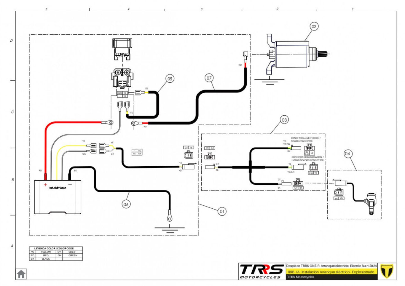 09BTR - INSTALLATION ELECTRIC START