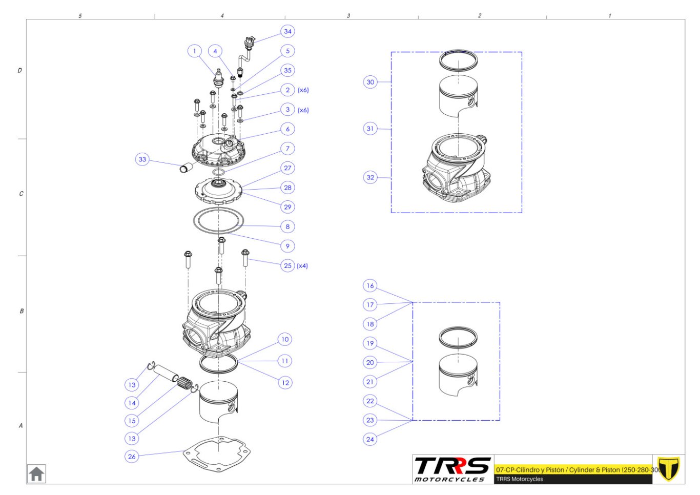 07MT - CYLINDER AND PISTON