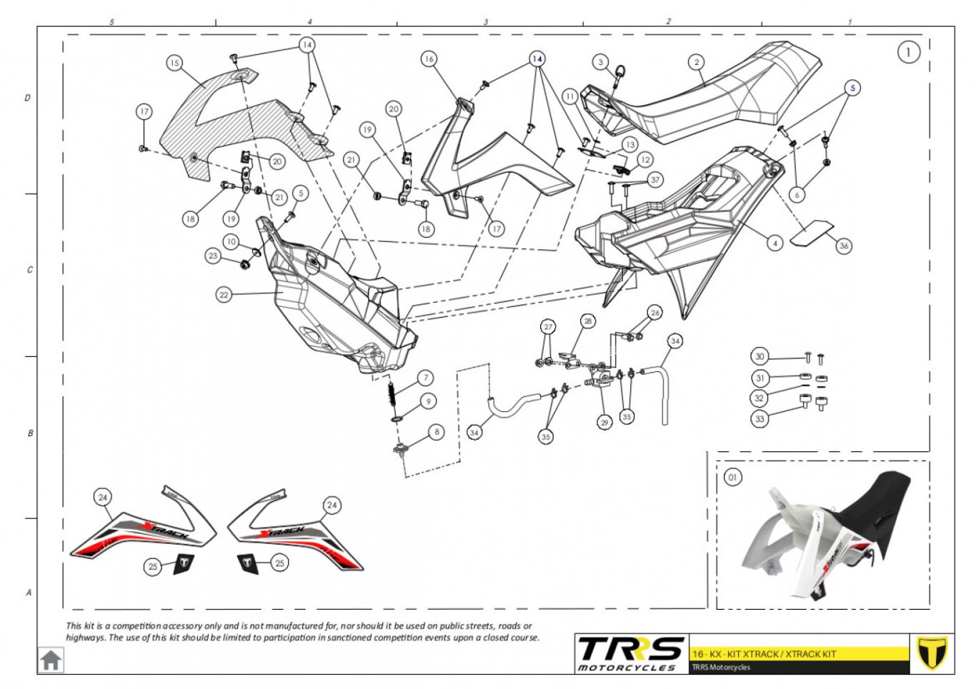 16TR - XTRACK SET
