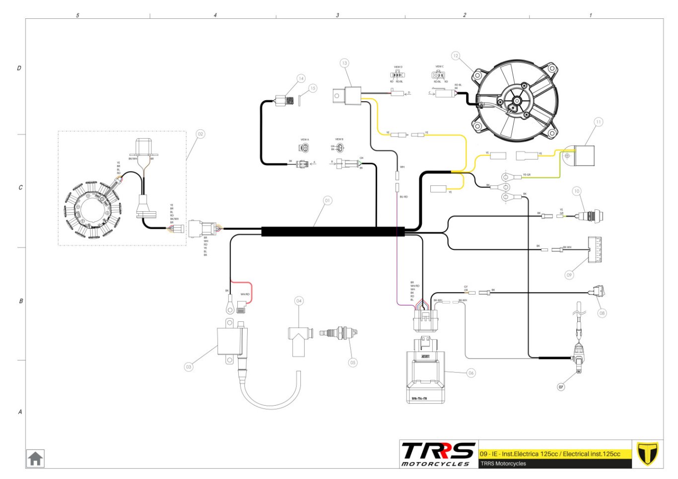 09TR-125 - INSTALLATION ELECTRIC 125CC