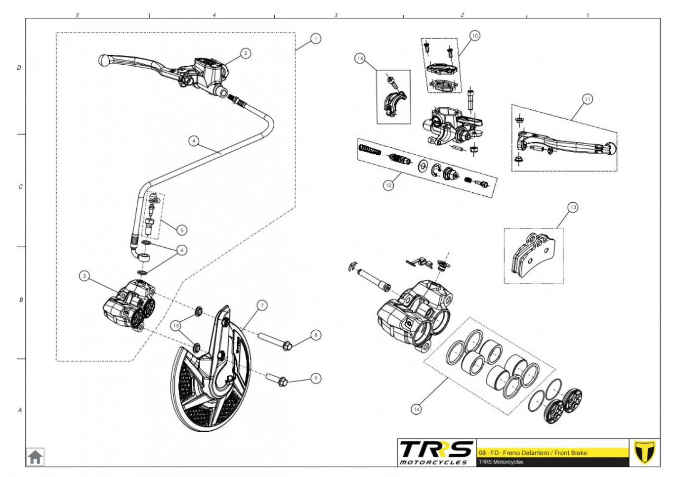 08TR - FRONT BRAKE