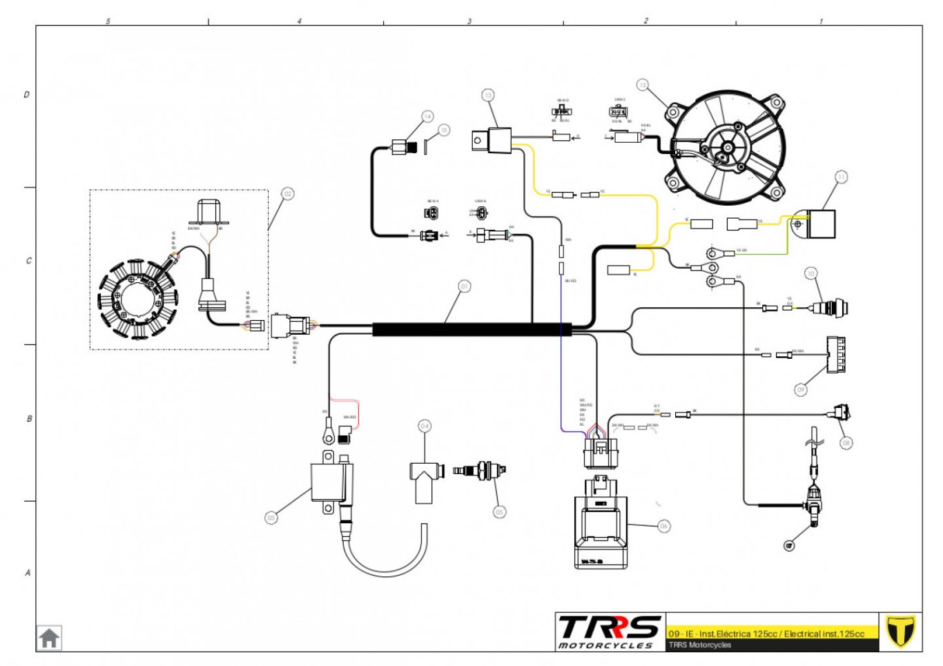 09TR-125 - INSTALLATION ELECTRIC 125CC