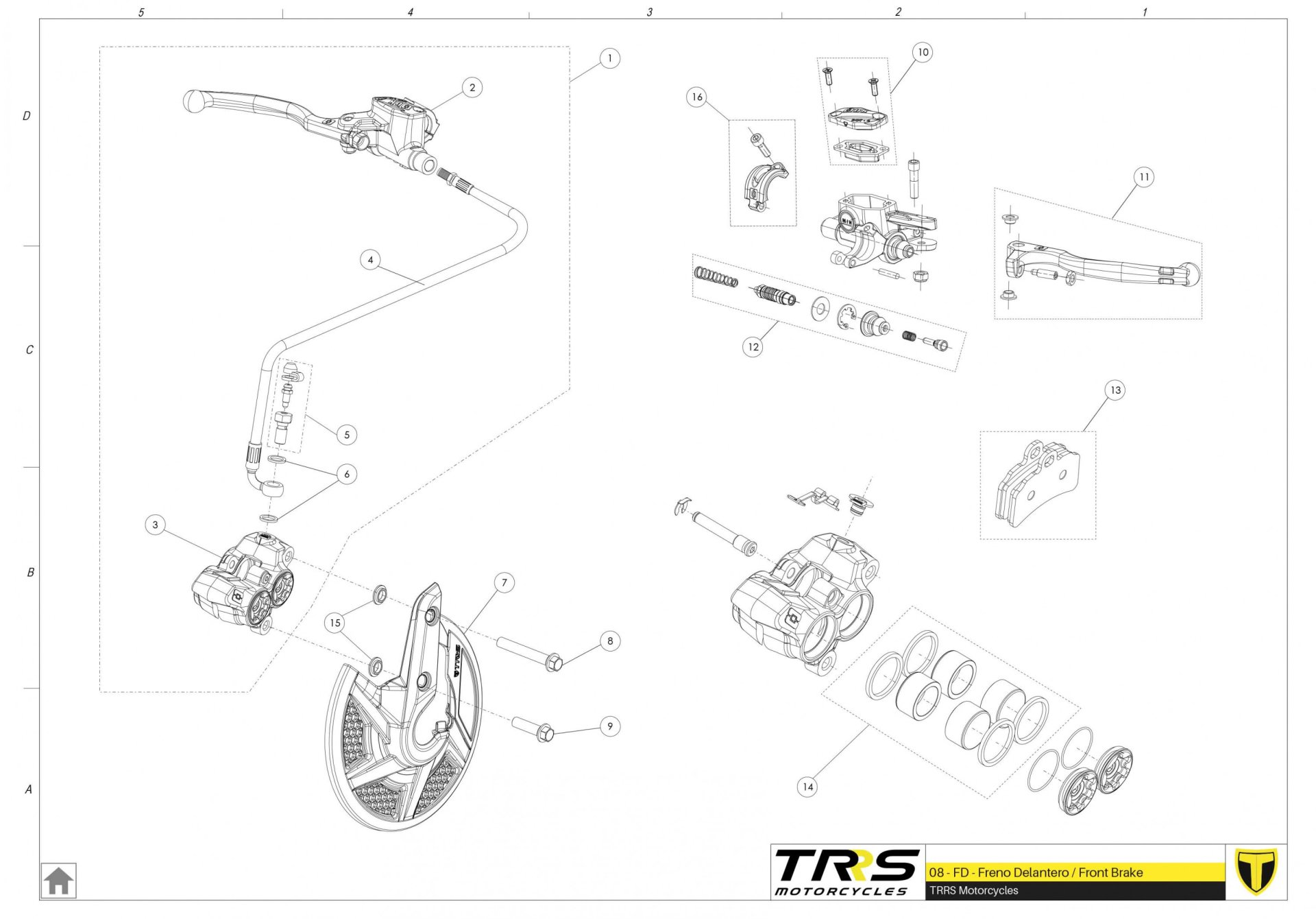 08TR - FRONT BRAKE