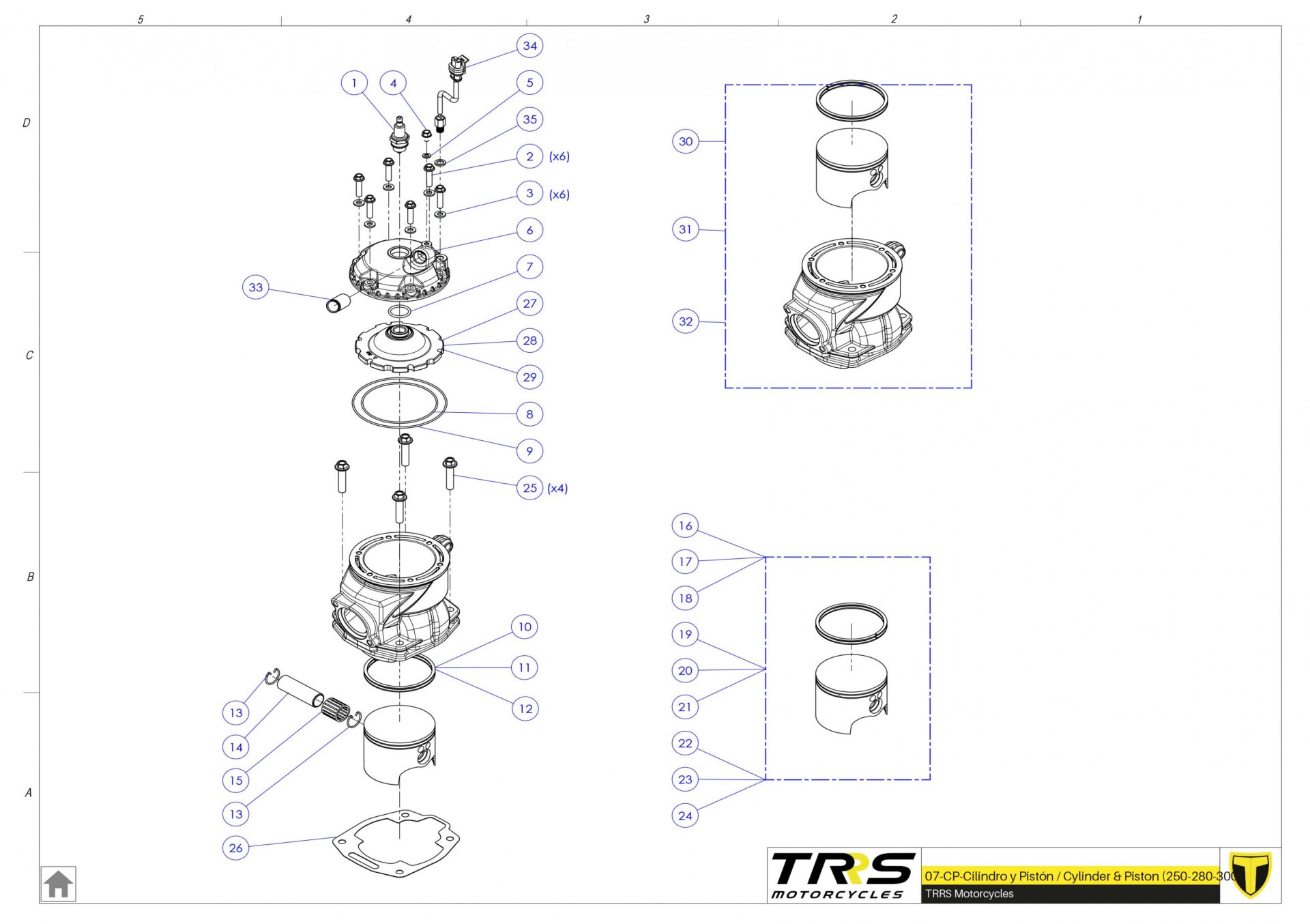 07MT - CYLINDER AND PISTON