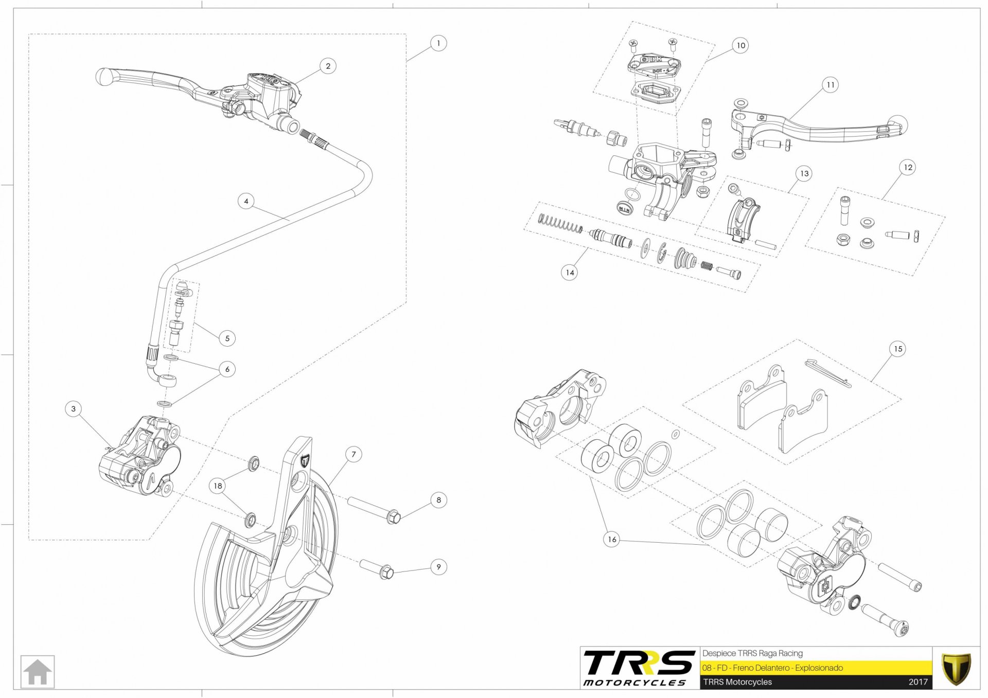 08TR - FRONT BRAKE