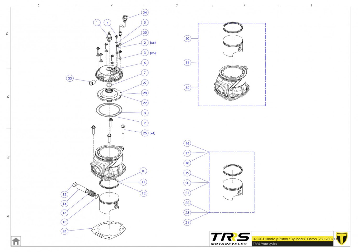 07MT - CYLINDER AND PISTON