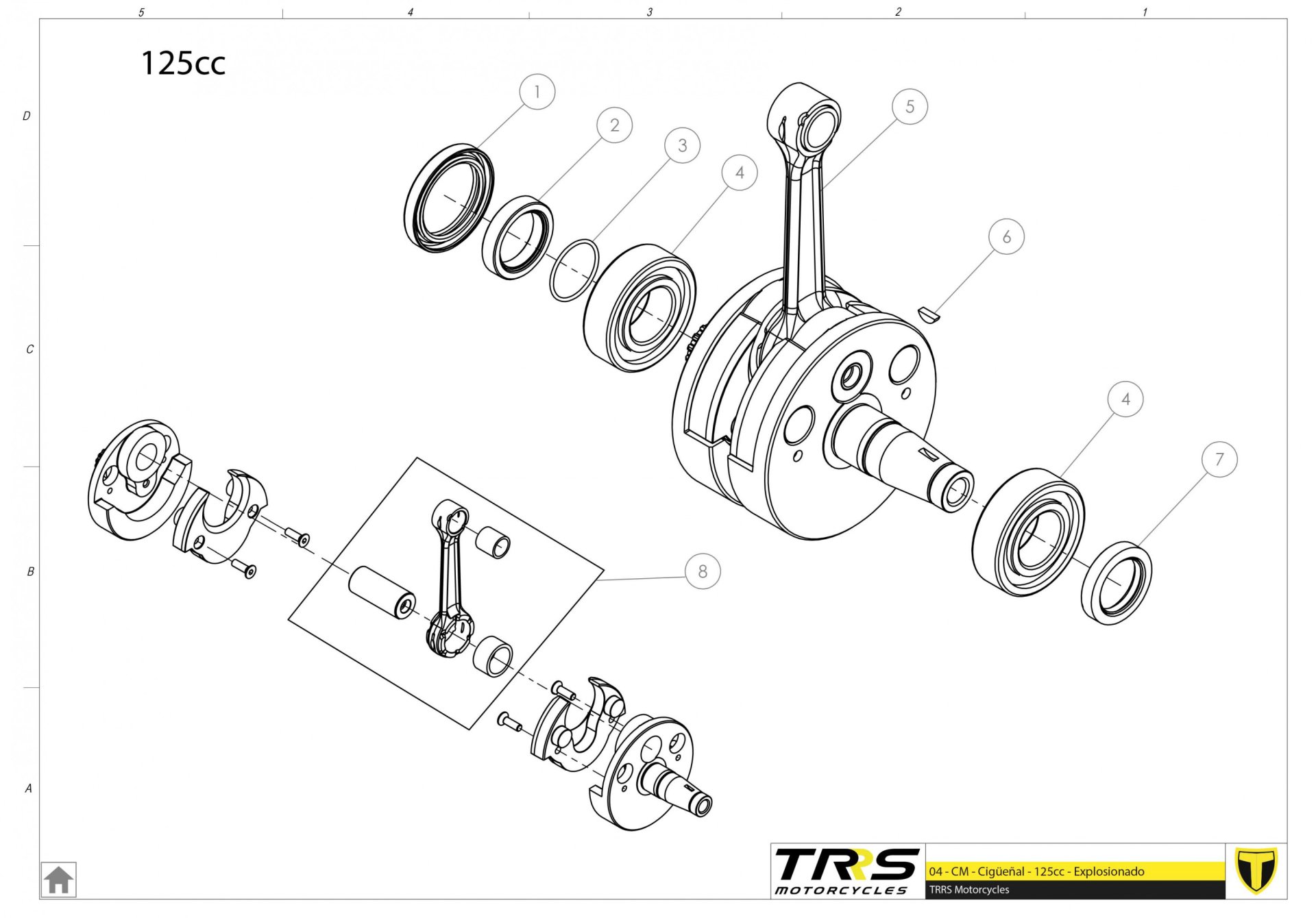 04MT-125 - CRANKSHAFT 125