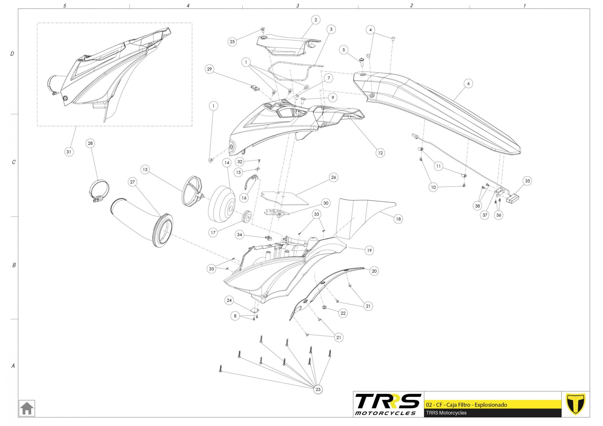 02TR - AIR FILTER BOX