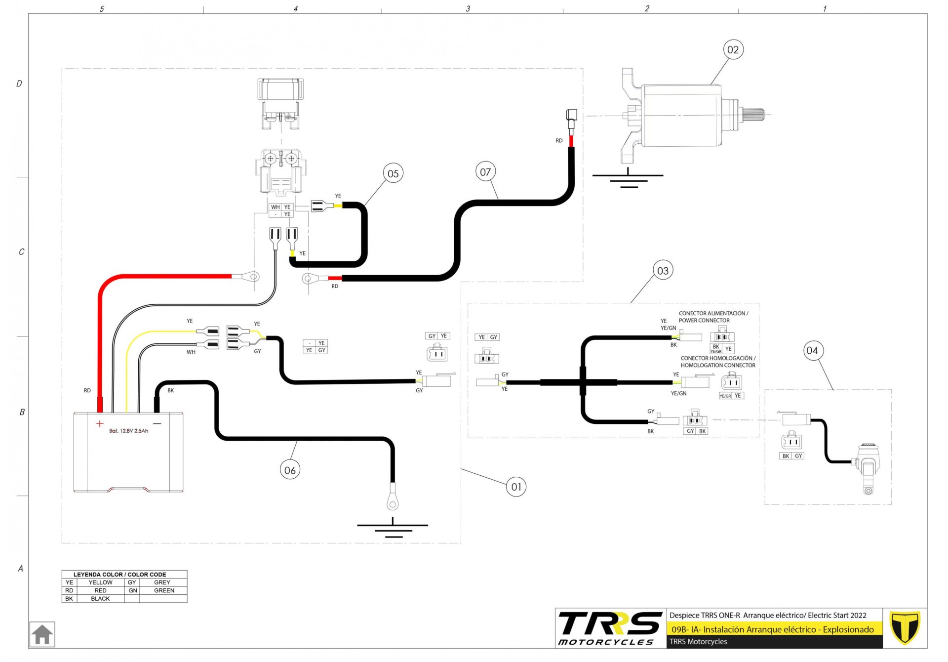 09BTR - INSTALLATION ELECTRIC START