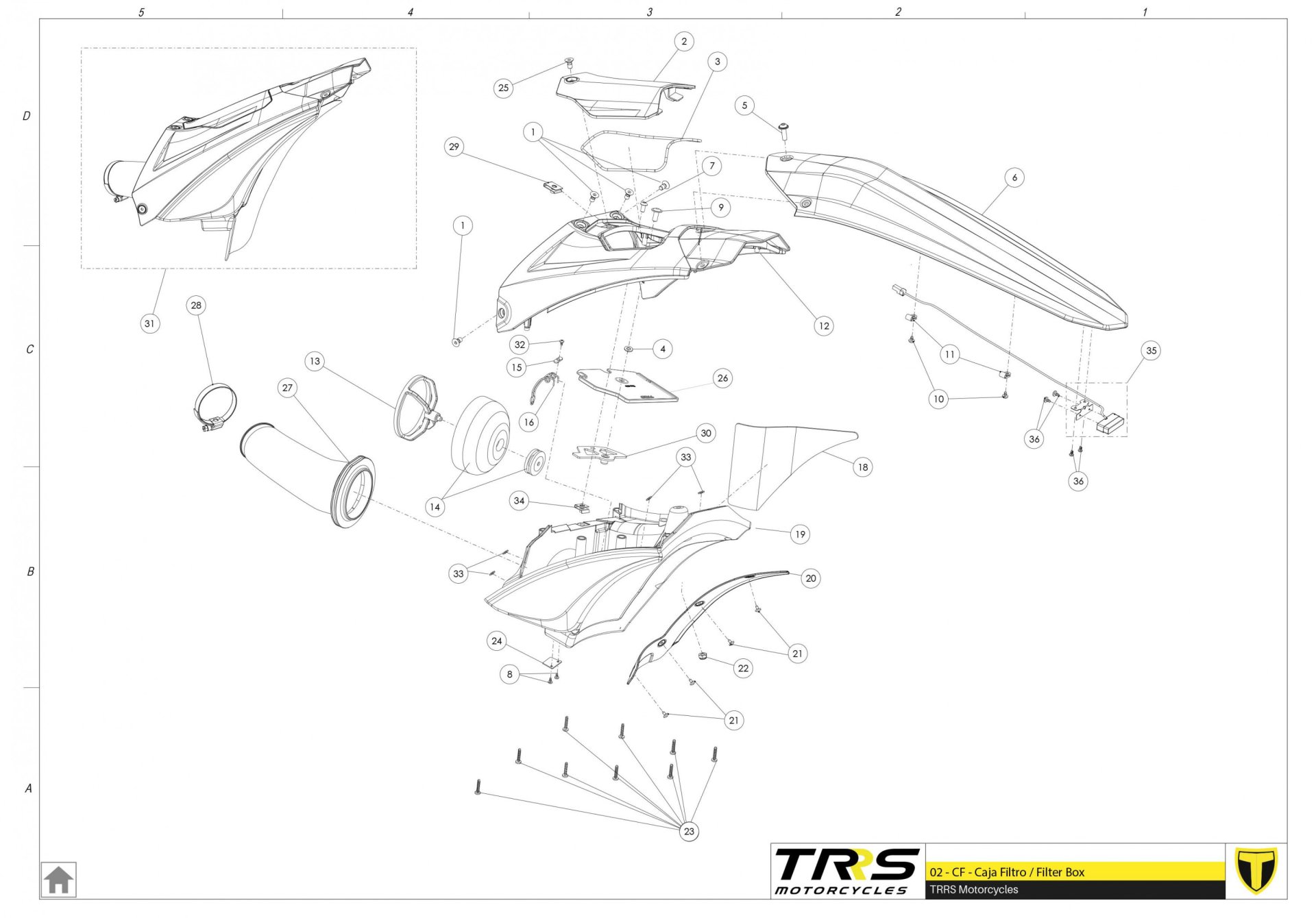 02TR - AIR FILTER BOX