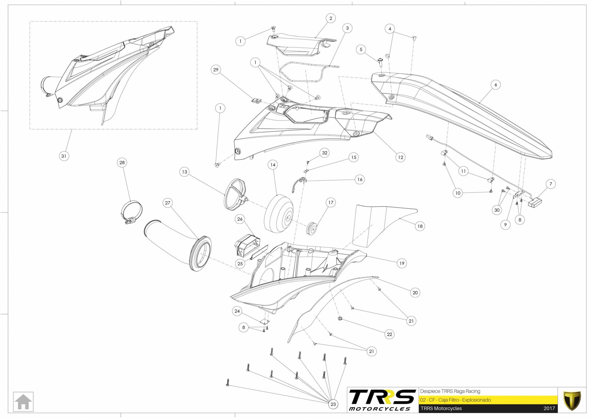 02TR - AIR FILTER BOX