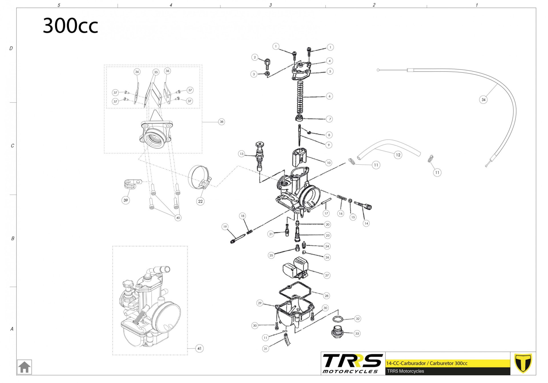 14TR-300 - CARBURETTOR 300