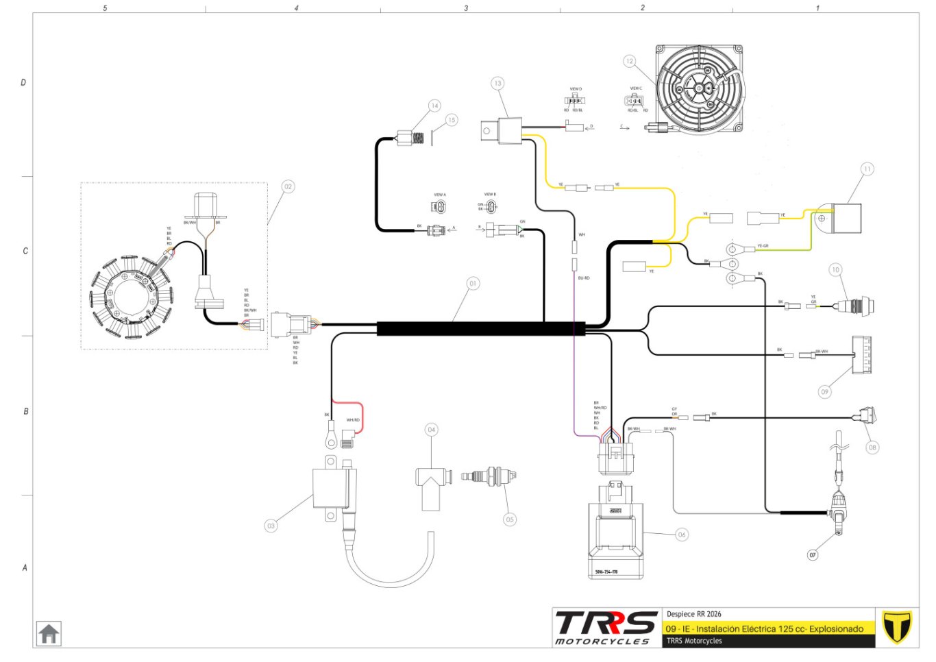 09TR-125 - INSTALLATION ELECTRIC 125CC