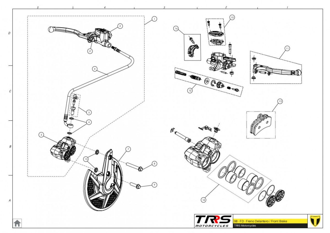 08TR - FRONT BRAKE