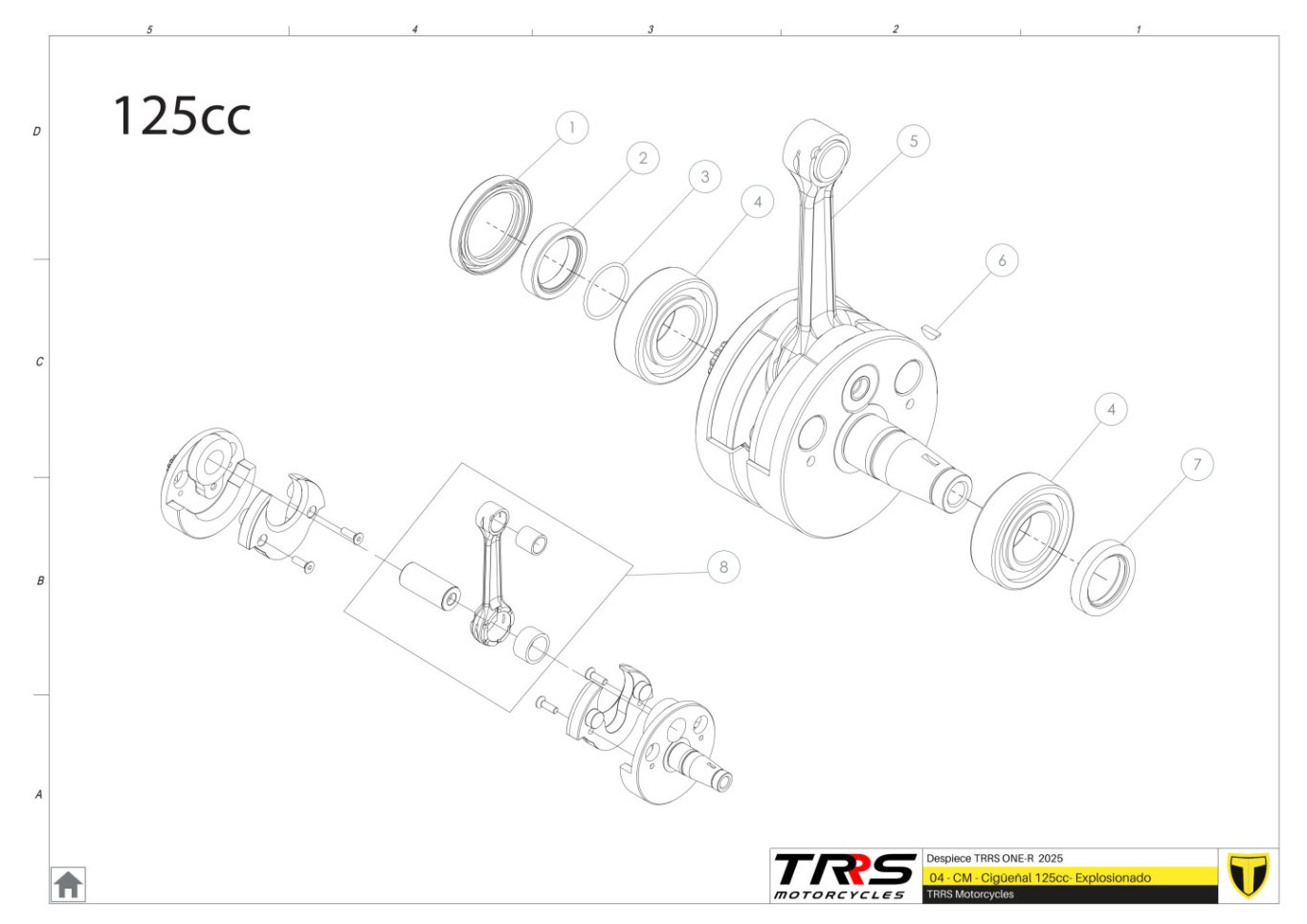 04MT-125 - CRANKSHAFT 125CC