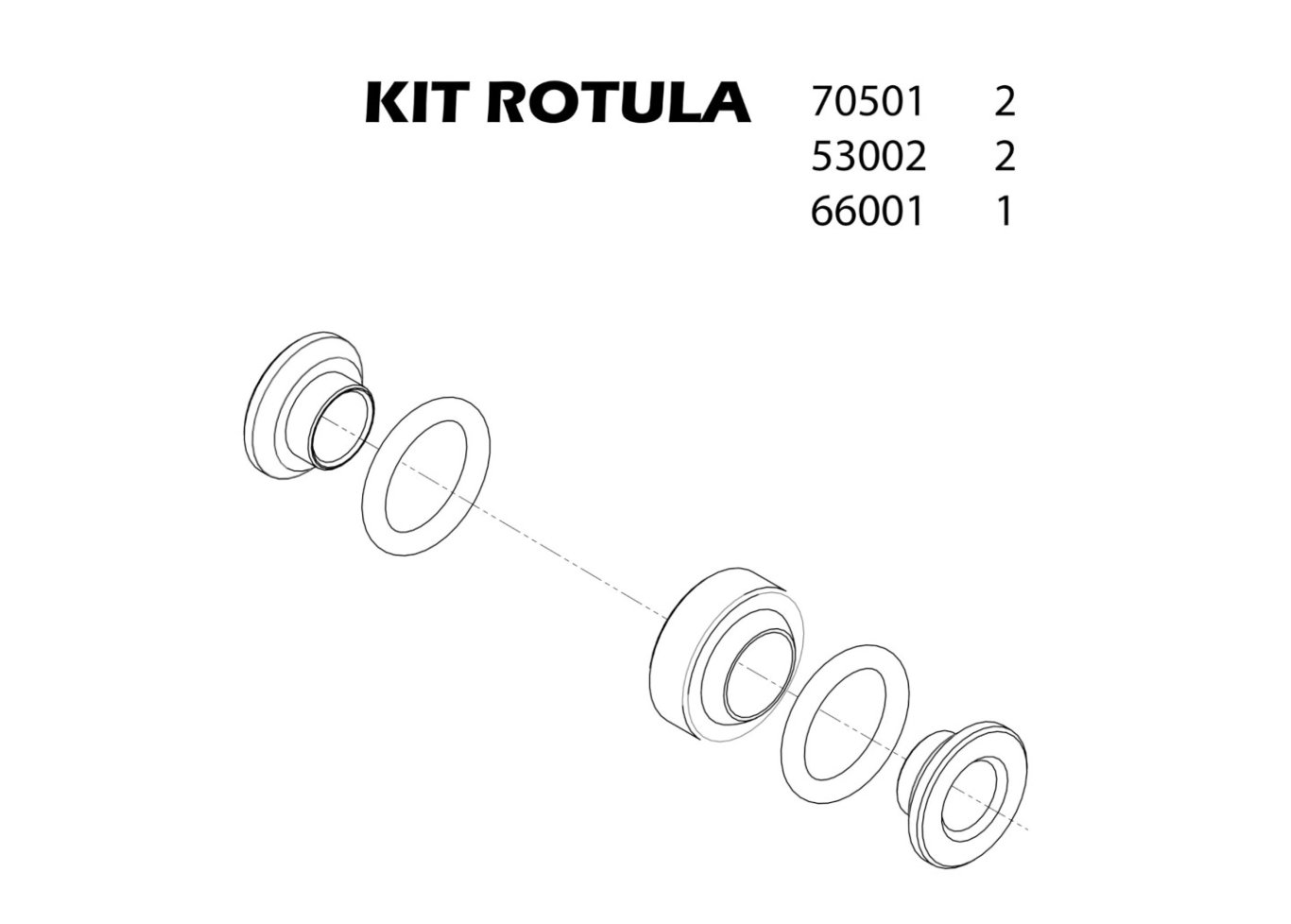 KIT0502RT00 - KIT BALL JOIN REAR SCHOCK 2017 - 2024 (GOLD NO)